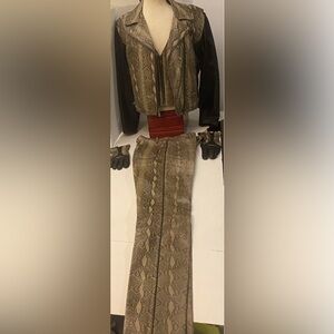 Harley Davidson SNAKE AND LEATHER 4 Piece Matching Set FIRE